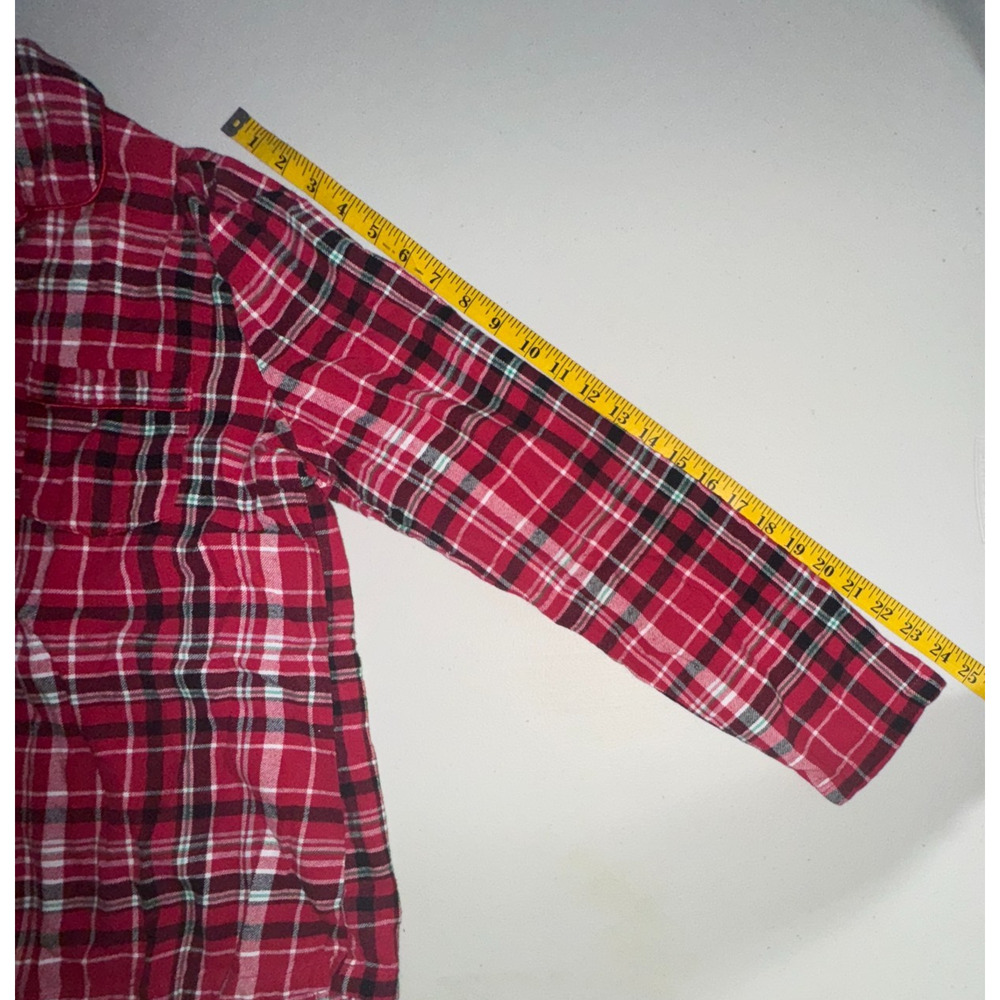 Kim‎ Rogers Womens L Pajama Set Plaid Holiday Intimates Sleepwear Warm Cozy Soft - Picture 7 of 12